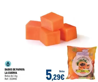 Oferta de La Cuerva - Dados De Papaya por 5,29€ en Makro