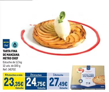Oferta de Chef - Tarta Fina De Manzana por 27,49€ en Makro