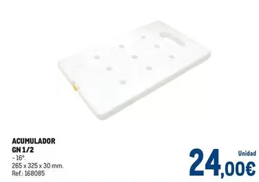 Oferta de Acumulador Gn 1/2 por 24€ en Makro