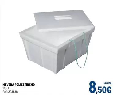 Oferta de Nevera Poliestireno por 8,5€ en Makro