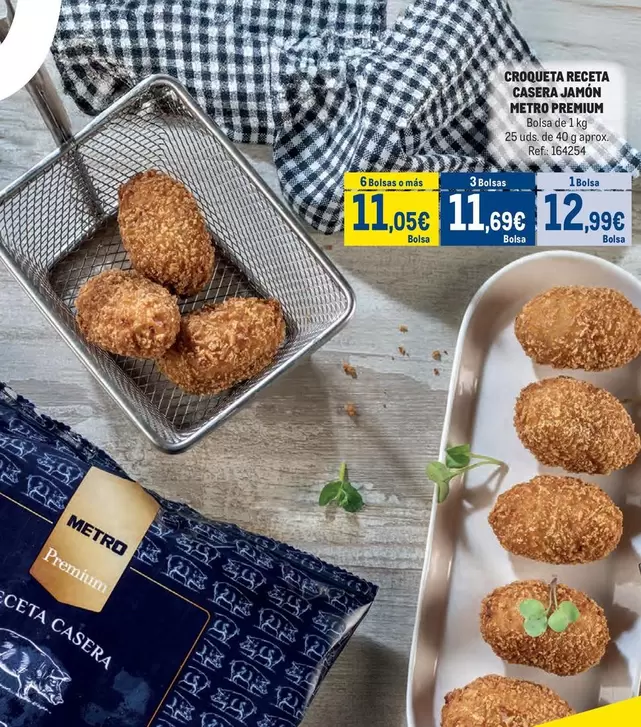 Oferta de Croqueta Receta Casera Jamón por 12,99€ en Makro