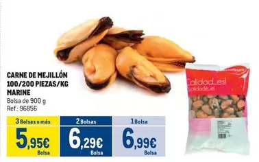 Oferta de Carne De Mejillón 100/200 Piezas/kg Marine por 6,99€ en Makro