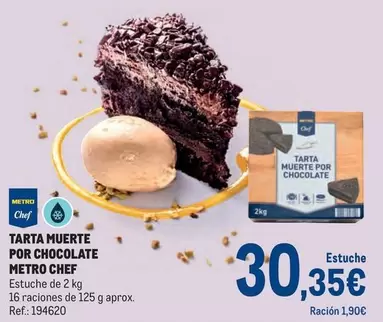 Oferta de Chef - Tarta Muerte Por Chocolate por 30,35€ en Makro