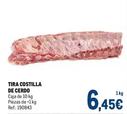 Oferta de Tira Costilla De Cerdo por 6,45€ en Makro