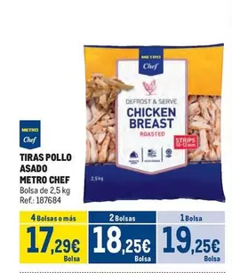 Oferta de Chef - Tiras Pollo Asado por 19,25€ en Makro