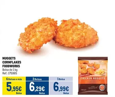 Oferta de Foodworks - Nuggets Cornflakes por 6,99€ en Makro