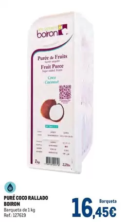 Oferta de Pure Coco Rallado por 16,45€ en Makro
