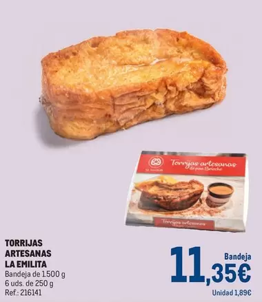 Oferta de La Emilita - Torrjas Artesanas por 11,35€ en Makro