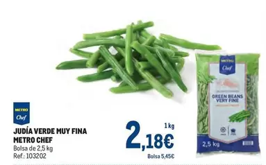 Oferta de Chef -  Judia Verde Muy Fina por 2,18€ en Makro