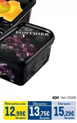Oferta de Ponthier - Açai por 15,29€ en Makro