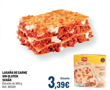Oferta de Schär - Lasana De Carne Sin Gluten por 3,39€ en Makro