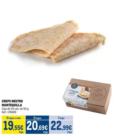 Oferta de Nature - Creps Neutro Mantequilla por 22,99€ en Makro