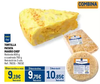 Oferta de Makro - Tortilla Patata por 10,85€ en Makro