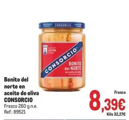 Oferta de Consorcio - Bonito Del Norte En Aceite De Oliva por 8,39€ en Makro