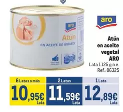 Oferta de Aro - Atun En Aceite Vegetal por 12,89€ en Makro