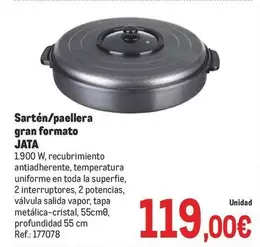 Oferta de Jata - Sartén/paellera Gran Formato por 119€ en Makro