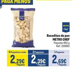 Oferta de Chef - Bocaditos De Pan por 2,69€ en Makro