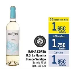 Oferta de Rama Corta - D.o. La Mancha Blanco Verdejo por 1,85€ en Makro