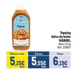 Oferta de Mardel - Topping Dulce De Leche por 6,19€ en Makro