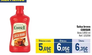 Oferta de Coosur - Salsa Brava por 6,35€ en Makro