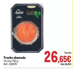 Oferta de Anfele - Trucha Ahumada por 26,65€ en Makro