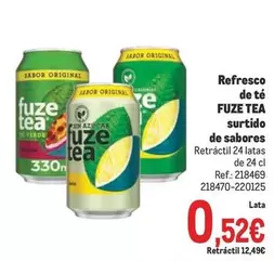 Oferta de Fuze Tea - Refresco De Te Surtido De Sabores por 0,52€ en Makro