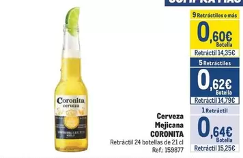 Oferta de Coronita - Cerveza Mejicana por 0,64€ en Makro