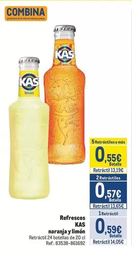 Oferta de Kas - Refresco por 0,55€ en Makro