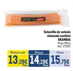 Oferta de Skandia - Solomillo De Salmon Ahumado Sashimi por 15,75€ en Makro