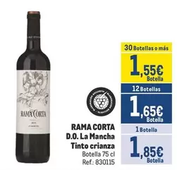 Oferta de Rama Corta - D.o. La Mancha Tinto Crianza por 1,85€ en Makro
