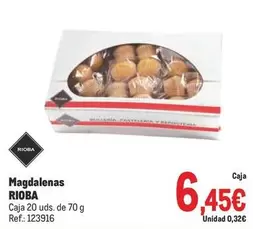 Oferta de Rioba - Magdalenas por 6,45€ en Makro