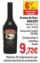 Oferta de Baileys - Crema De Licor por 10,35€ en Makro