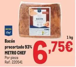 Oferta de Chef - Bacon Precortado 93% por 6,75€ en Makro