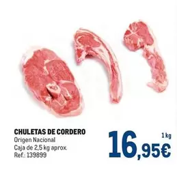 Oferta de Origen - Chuletas De Cordero por 16,95€ en Makro