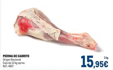 Oferta de Origen - Pierna De Cabrito por 15,95€ en Makro