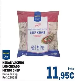 Oferta de Chef - Kebab Vacuno Loncheado por 11,95€ en Makro