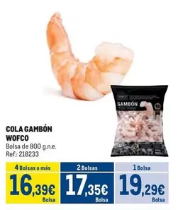 Oferta de Wofco - Cola Gambon por 19,29€ en Makro
