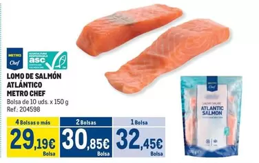 Oferta de Chef - Lomo De Salmon Atlantico por 32,45€ en Makro
