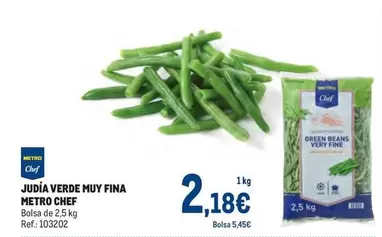 Oferta de Chef -  Judia Verde Muy Fina por 2,18€ en Makro