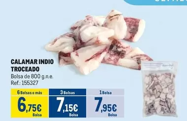 Oferta de Calamar Indio Troceado por 7,95€ en Makro