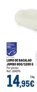 Oferta de Jumbo - Lomo De Bacalao por 14,95€ en Makro