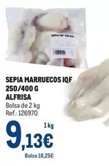Oferta de Alfrisa - Sepia Marruecos Iqf 250/400 G por 9,13€ en Makro
