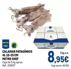 Oferta de Chef - Calamar Patagónico 4l 12-15 Cm por 8,95€ en Makro