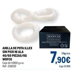 Oferta de Pico - Anilla De Pota Sin  Ni Ala 40/60 Piezas/kg por 7,9€ en Makro