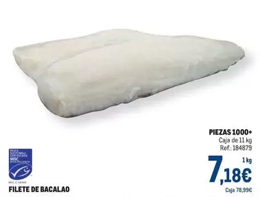 Oferta de Filete De Bacalao por 7,18€ en Makro