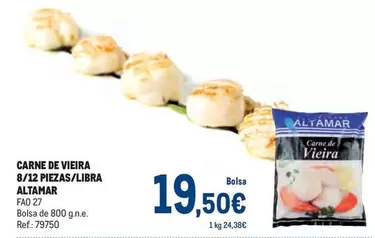 Oferta de Altamar - Carne De Vieira 8/12 Piezas/libra por 19,5€ en Makro