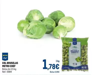 Oferta de Chef - Col Bruselas por 1,78€ en Makro