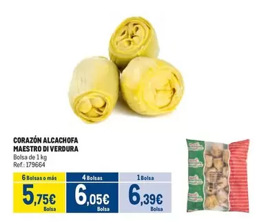 Oferta de Maestro - Corazon Alcachofa por 6,39€ en Makro