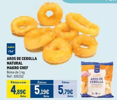 Oferta de Makro - Aros De Cebolla Natural por 5,79€ en Makro