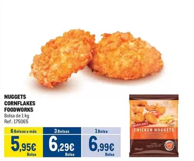 Oferta de Foodworks - Nuggets Cornflakes por 6,99€ en Makro